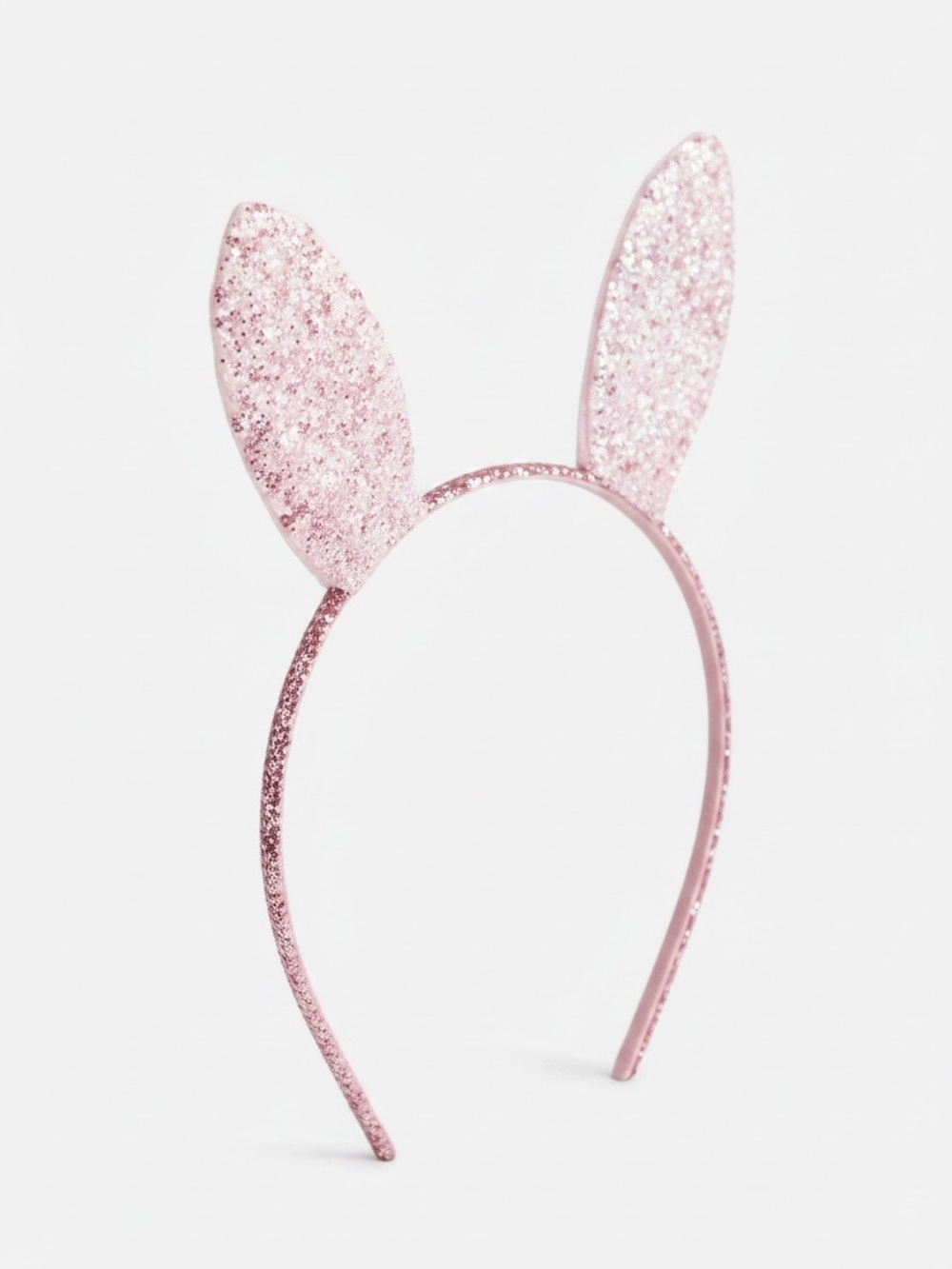 J.Crew Crewcuts Girls Glitter Bunny Ear Headband Pink Easter OS – 2 available